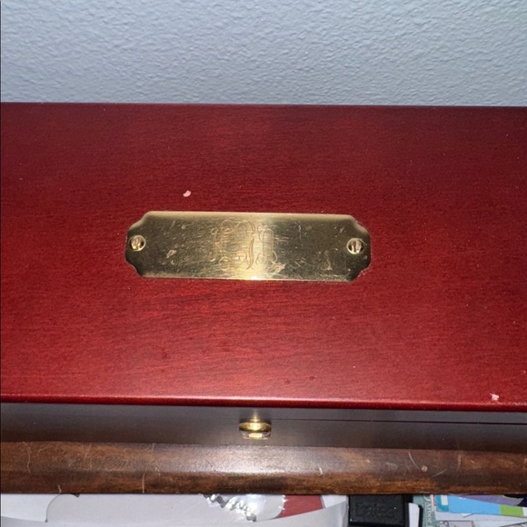 Things Remembered Elegant Wooden Jewelry Box with Mirror - Picture 4 of 6